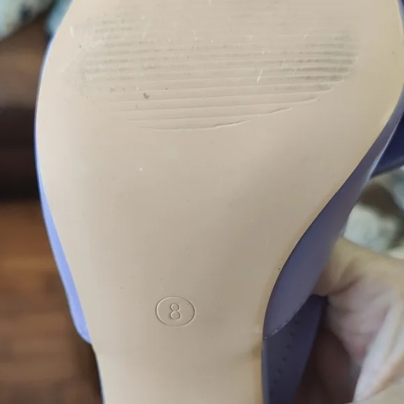 Cape Robbin Lavender Open-Toe Sculpted Heel Mules - Picture 5 of 6